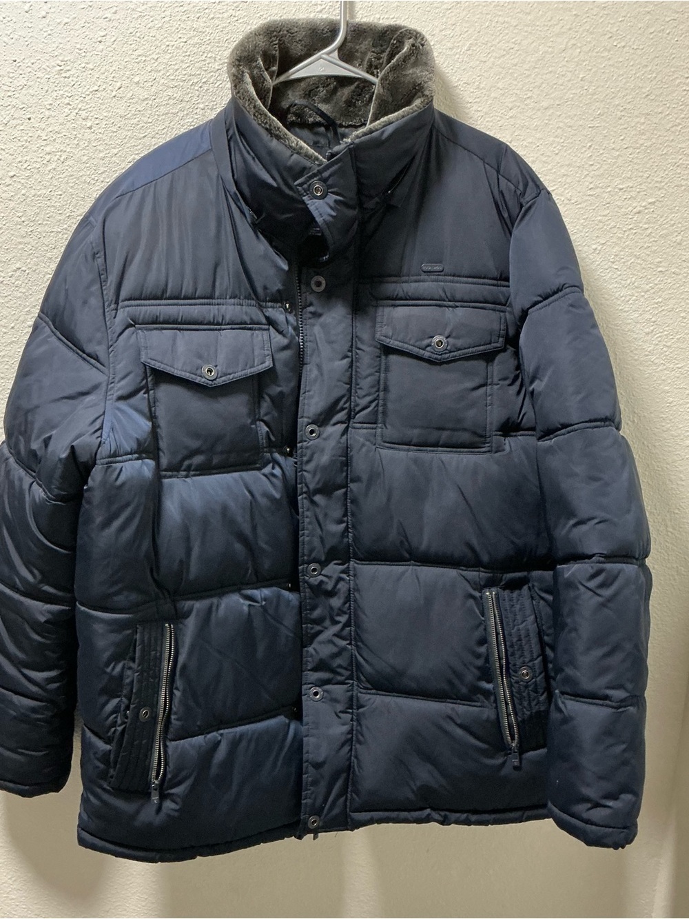 Vintage Rocawear Classic Puffer Jacket Dark Blue Y2K Streetwear XXL